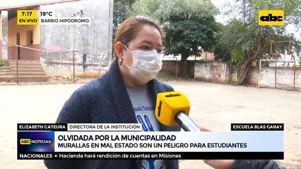 Escuela olvidada por la Municipalidad - ABC Noticias - ABC Color
