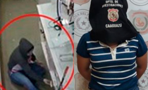 Detienen a empleada que estaría implicada en rodo de celulares en Coronel Oviedo en Coronel - Noticiero Paraguay