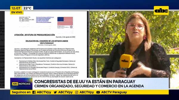 Congresistas de EE.UU. ya están en Paraguay - ABC Noticias - ABC Color