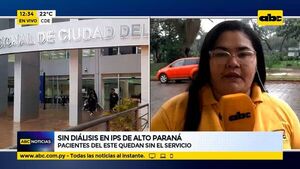 Sin diálisis en IPS de Alto Paraná - ABC Noticias - ABC Color