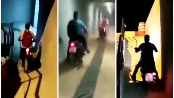 Motoqueiros ya "inauguraron" túnel peatonal