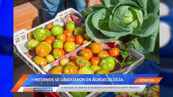 Internos de Tacumbú se graduaron como expertos en Huerta Orgánica