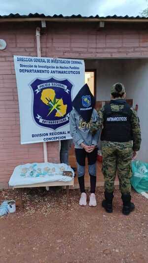 Mujer cae con más de 1 kilo de crack en Concepción