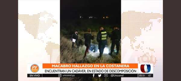 Hallan cadáver en canal de la Costanera de Asunción