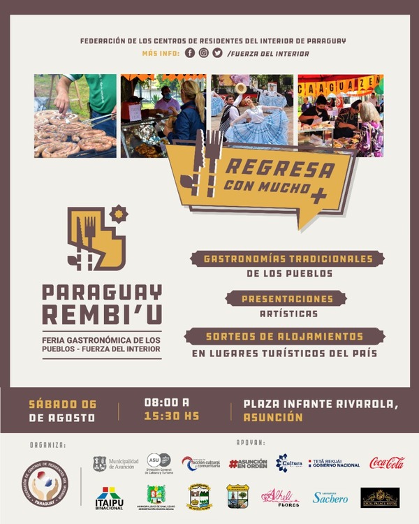 Feria de comida paraguaya este sábado en la plaza Infante Rivarola de Asunción - .::Agencia IP::.