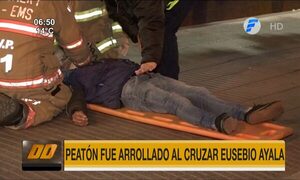 Peatón fue arrollado al cruzar Eusebio Ayala | Telefuturo