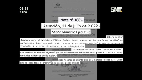 Crimen organizado: Cuestionan inacción Fiscal - SNT