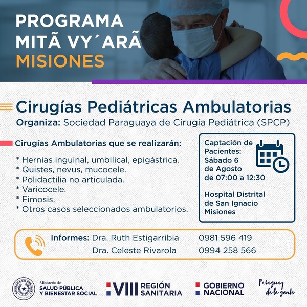 Diario HOY | En Misiones captarán pacientes pediátricos para cirugías ambulatorias