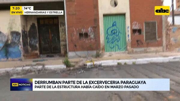 Derrumban parte de la excervecería paraguaya - ABC Noticias - ABC Color