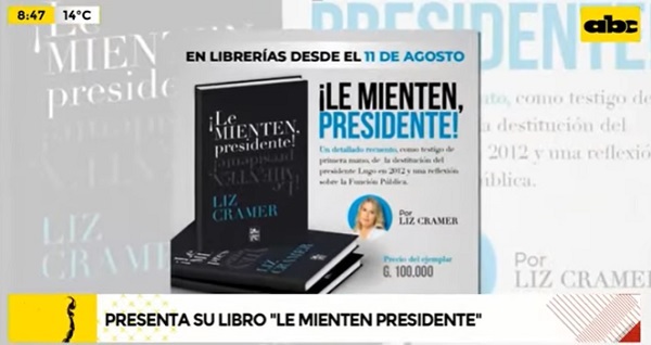 Exminitra Cramer lanza libro sobre entretelones del juicio contra Lugo