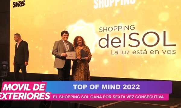 Shopping del Sol nuevamente galardonado en el Top Of Mind 2022