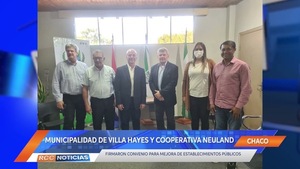 Villa Hayes firmó convenio de cooperación interinstitucional con la Cooperativa Neuland