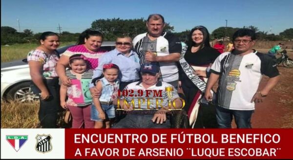 Organizan encuentro de fútbol benéfico a favor del ex jugador Arsenio “Luque” Escobar - Radio Imperio