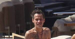 La Nación / La extrema delgadez de Marc Anthony preocupa a sus fans; mientras, él disfruta de la vida