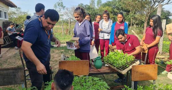 La Nación / Implementan huertas escolares en Yaguarón