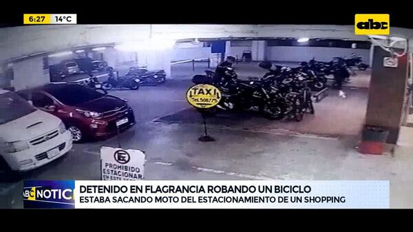 Detenido en flagrancia robando un biciclo - ABC Noticias - ABC Color