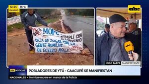 Pobladores de Ytú - Caacupé se manifiestan - ABC Noticias - ABC Color