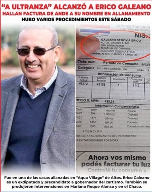 Diputado aclara que vendió inmueble allanado en agosto de 2020 | 1000 Noticias