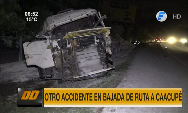 Otro accidente en bajada del cerro de Caacupé | Telefuturo