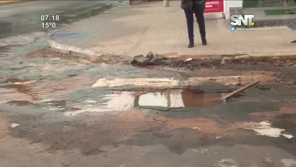Veredas destrozadas por la ESSAP - SNT