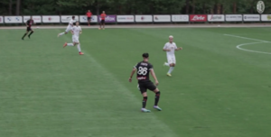 Hugo Cuenca jugó un amistoso con el primer equipo del Milan