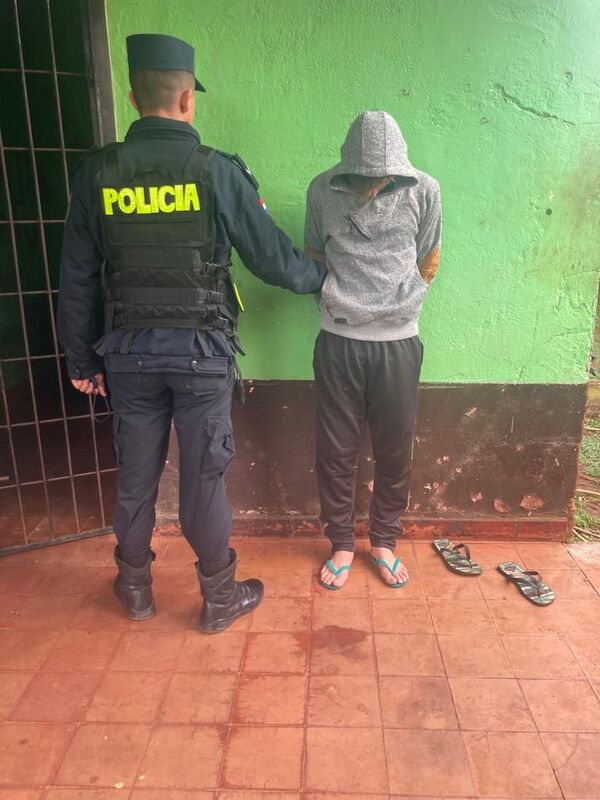 Aprehenden a sospechoso de hurto en barrio San Pedro de Encarnación