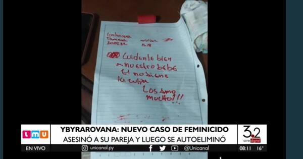 Canindeyú: Un hombre mató a su esposa y luego se autoeliminó