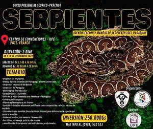 Realizarán taller para identificar víboras en Franco