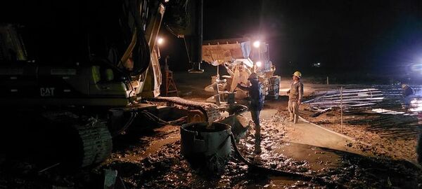 Puente de la Bioceánica: Obras avanzan en horario nocturno inclusive - Nacionales - ABC Color