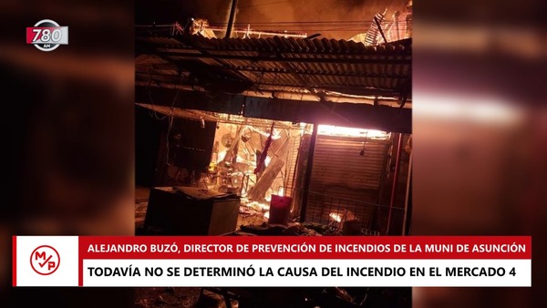 Incendio en el Mercado 4: Sigue sin conocerse la causa del siniestro - Megacadena — Últimas Noticias de Paraguay