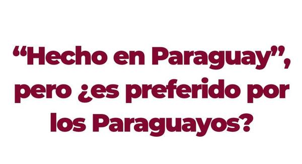 Presentan investigación sobre sí el paraguayo consume lo que produce