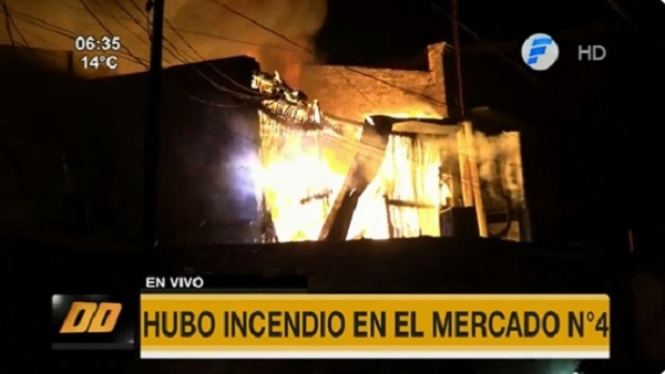 Nuevo incendio en el Mercado 4 afecta la Feria Aragón