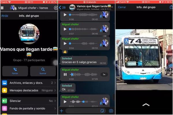 Diario HOY | Chofer creó grupo de WhatsApp para avisar a pasajeros su recorrido