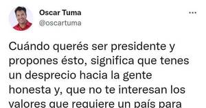 La Nación / Tuma cuestiona publicación a favor de Duarte Frutos