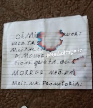Con manuscritos y una bala amenazan a administradora de emisora radial - Radio Imperio