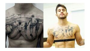 Tito homenajeó a Vita con un enorme tatuaje en el pecho
