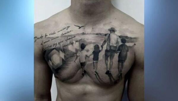 Tito Torres compartió el tatuaje que se realizo para homenajear a su familia - Te Cuento Paraguay