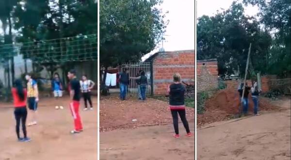 Crónica / “Mirá… con machete acá estoy”: ¡guerra! por una canchita de vóley en la calle