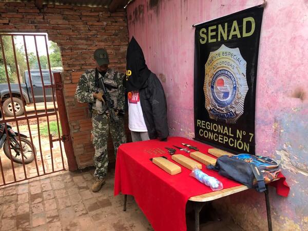 SENAD capturó a peligroso distribuidor de drogas en Concepción