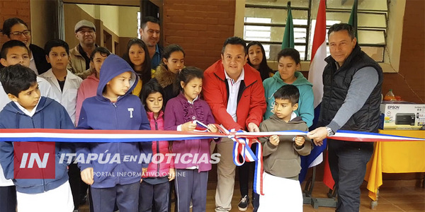 CARLOS A. LÓPEZ: MUNICIPALIDAD INAUGURA SALON COMEDOR EN LA ESCUELA “MÁRTIRES DE ACOSTA ÑU”