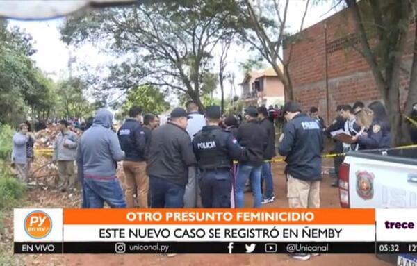 Aún no hay mayores datos del autor del supuesto caso de feminicidio en Ñemby