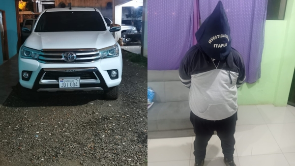Ex Gobernador de Paraguarí cae con camioneta robada en Encarnación