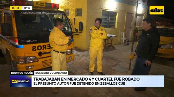 Trabajaban en Mercado 4 y cuartel fue robado - ABC Noticias - ABC Color