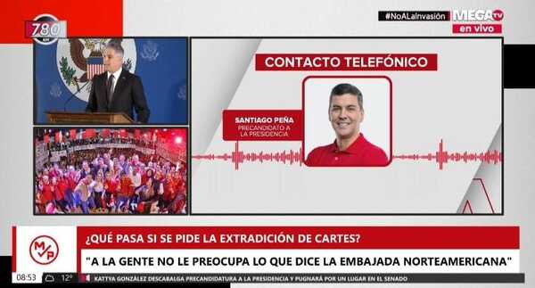 Santi Peña: "A la gente no le preocupa lo que dice la embajada norteamericana" - Megacadena — Últimas Noticias de Paraguay