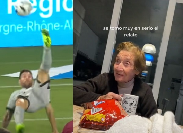 Abuela relata el gol de chilena de Messi con final inesperado - La Prensa Futbolera