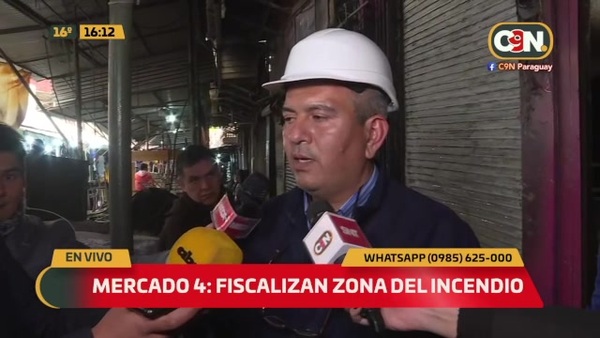 Mercado 4: Fiscalizan zona del incendio - C9N
