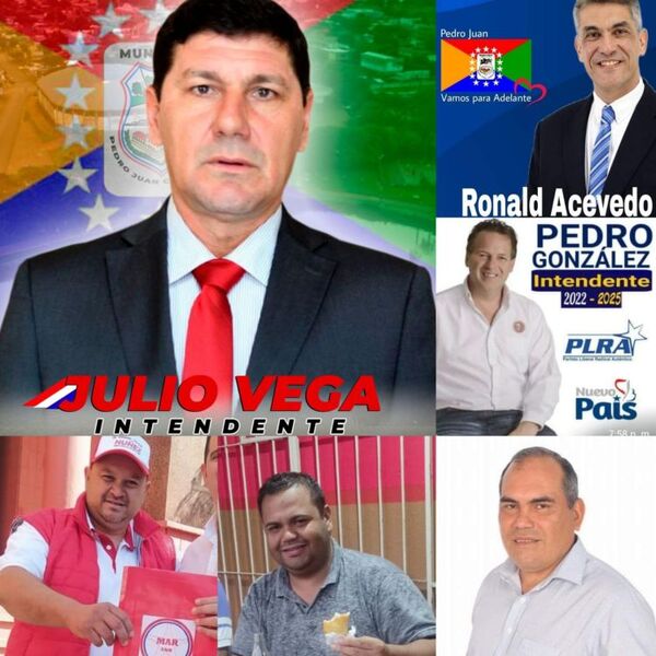 De los seis candidatos a intendente sólo el seccionalero Julio Vega no es pedrojuanino