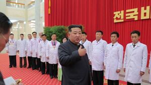 Líder de Corea del Norte canta "victoria" ante el Covid-19