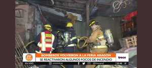 Incendio en la Feria Aragón volvió a reactivarse durante la medianoche
