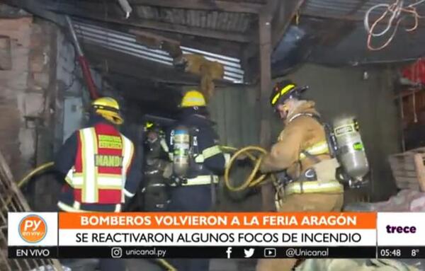 Local de la Feria Aragón volvió a sufrir un incendio durante la medianoche